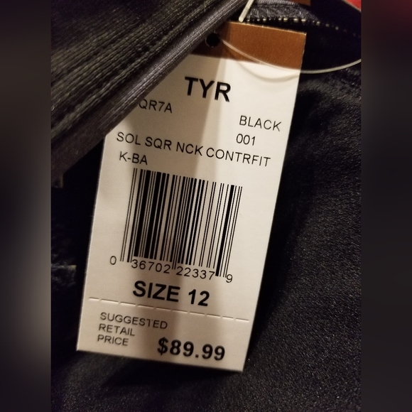 NWT TYR WOMENS SOLID SQUARE NECK CONTROLFIT CHLORINE RESISTANT ONE PIECE SWIM - Picture 6 of 8